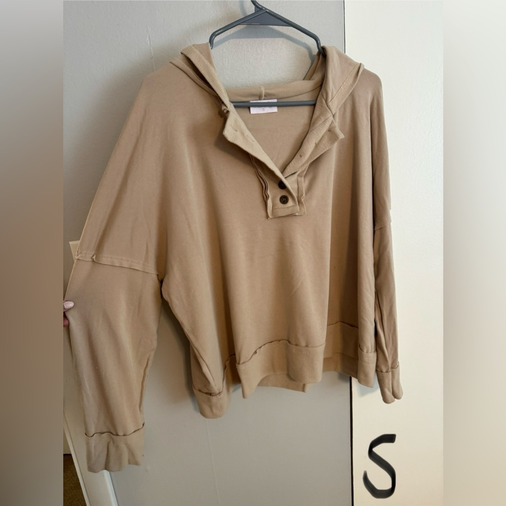 Button down hoodie